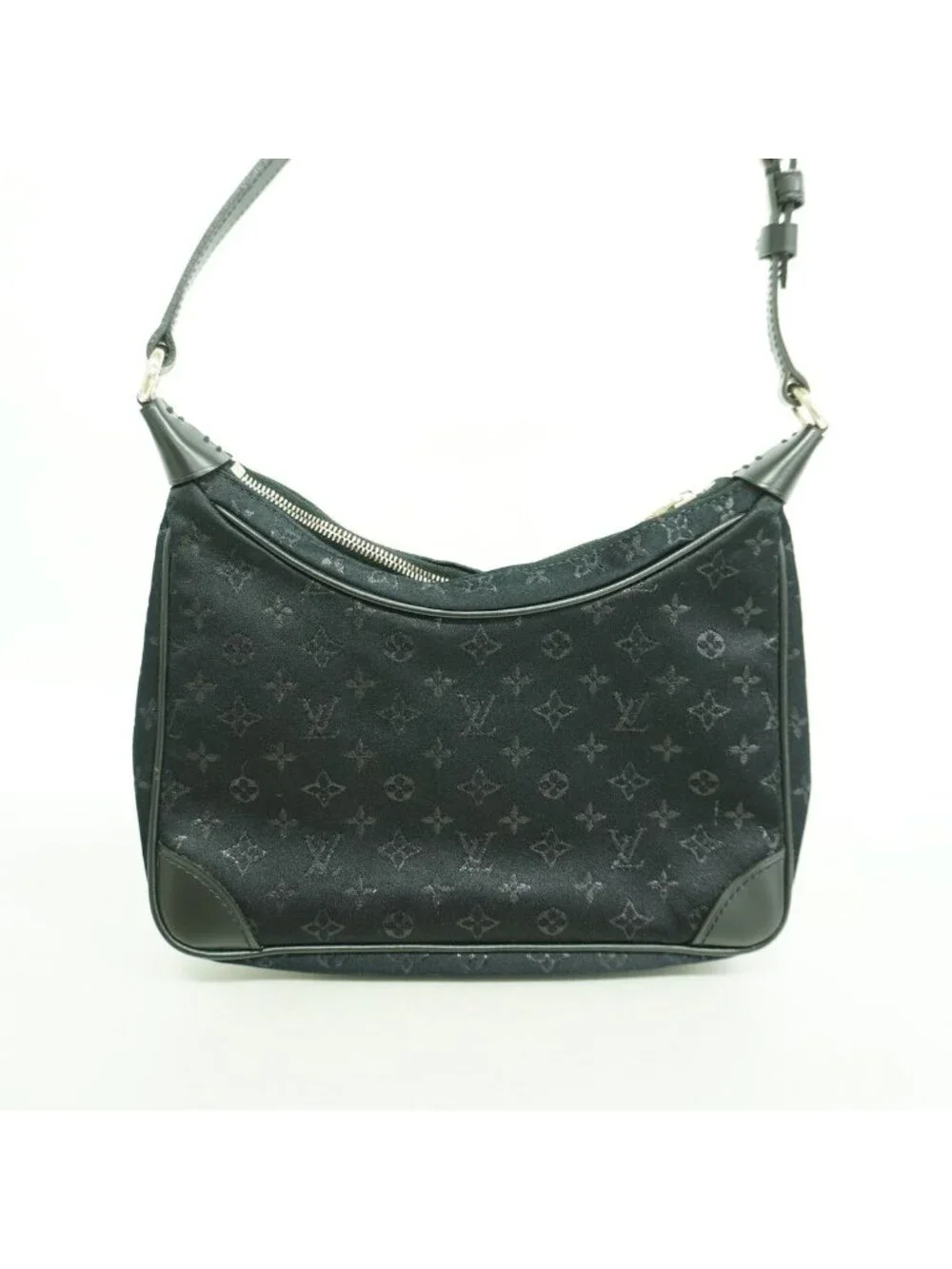 Louis Vuitton Pouch Monogram Satin Little Boulogne Noir